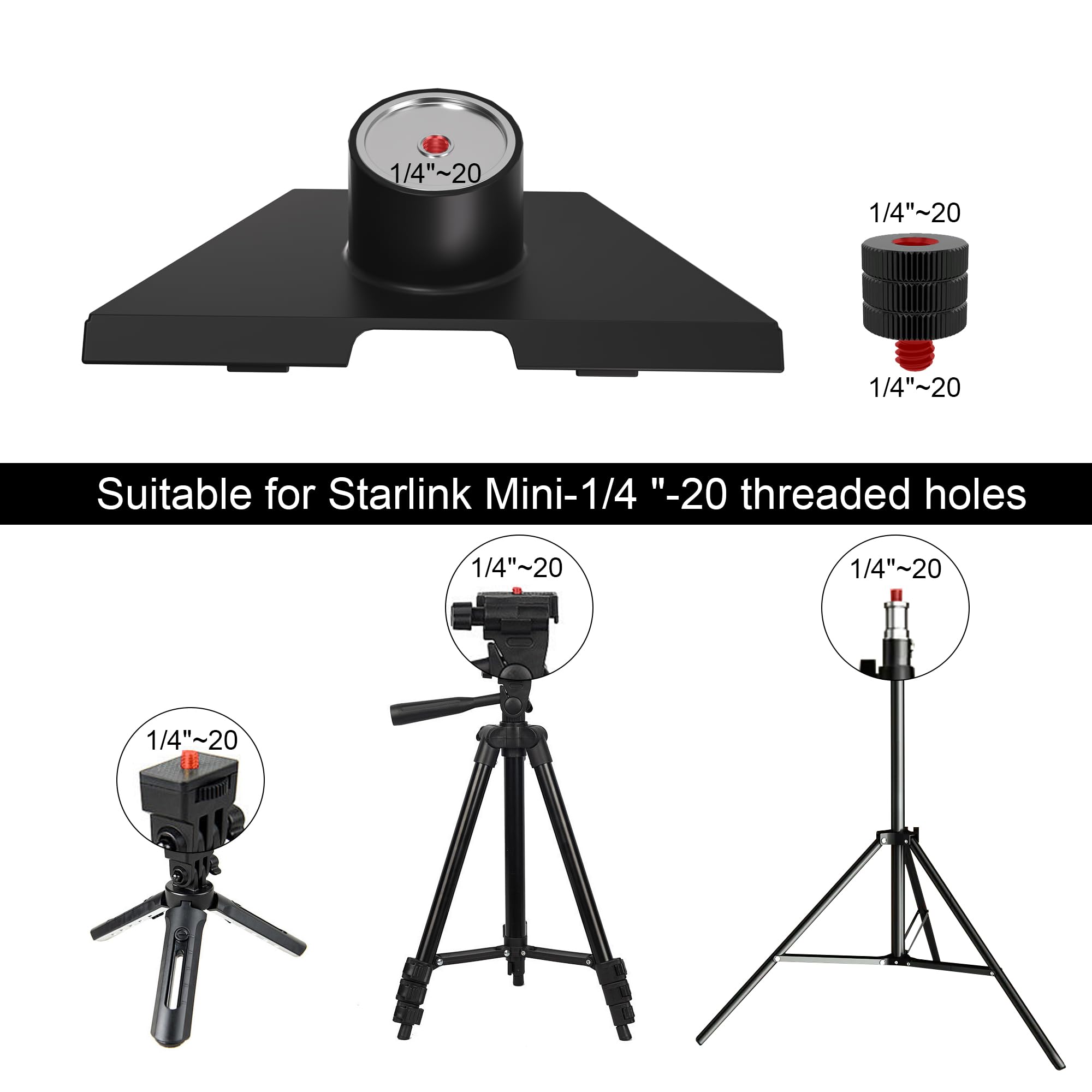 Amazon.co.jp: Starlink ミニ三脚アダプター、Starlink Mini用三脚